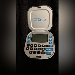 Weight Watchers Points Plus Tracker; gray with blue lettering; battery required